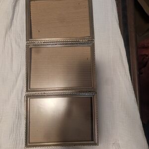 Silver Triple Photo Frame